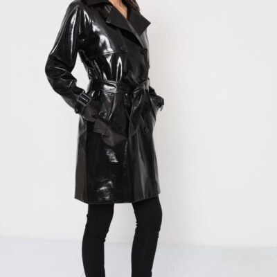Trench coat en vinyl